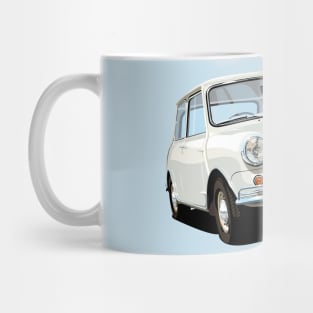 classic white mini cooper Mug